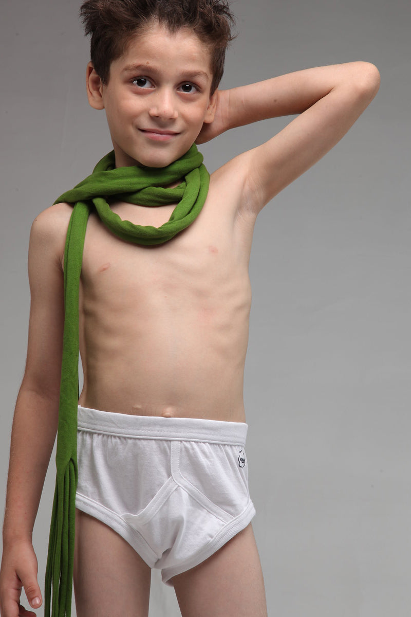 Brief White For Boys (Pack Of 1)