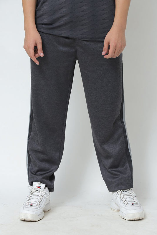 Grey Black Track Pants