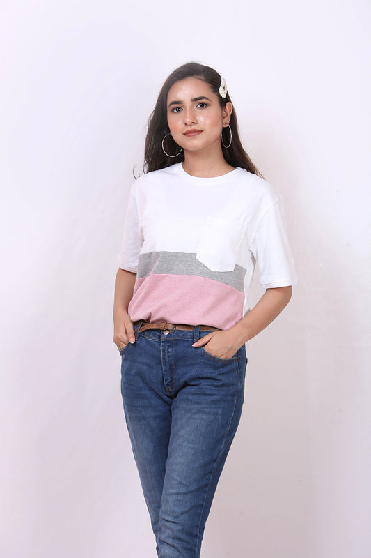 T-Shirt 3 In 1 with Pocket - Womens