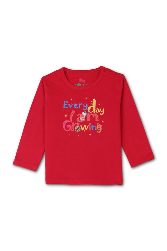AllurePremium Full SleeveS T-Shirt Red everyday
