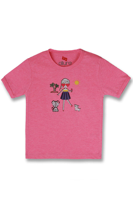 AllureP T-Shirt HS L Pink Icecream Girl