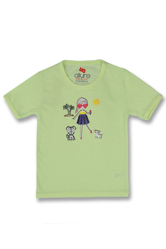 AllureP T-Shirt HS Lime Icecream Girl