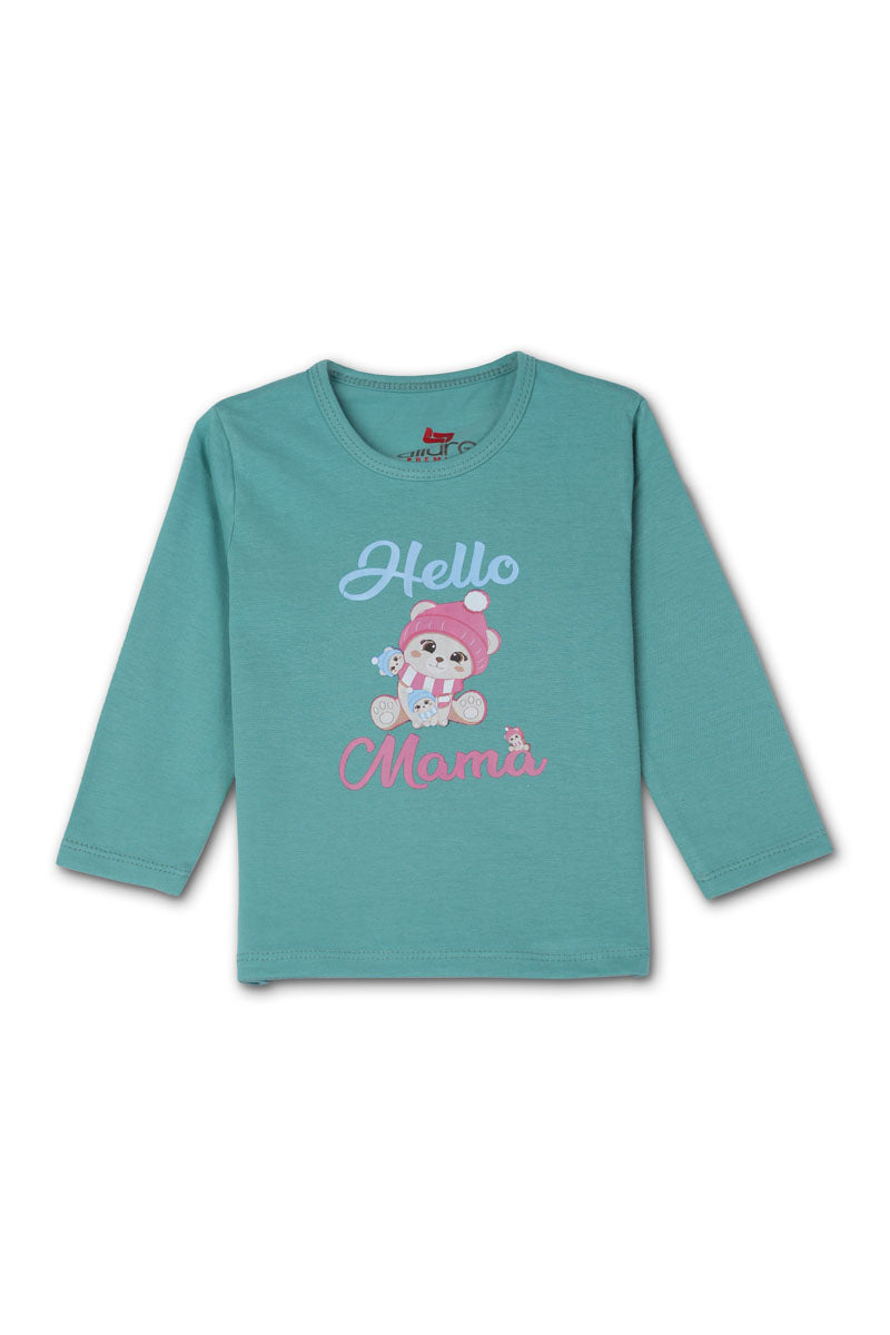 AllurePremium Full SleeveS T-Shirt Seagreen Mama