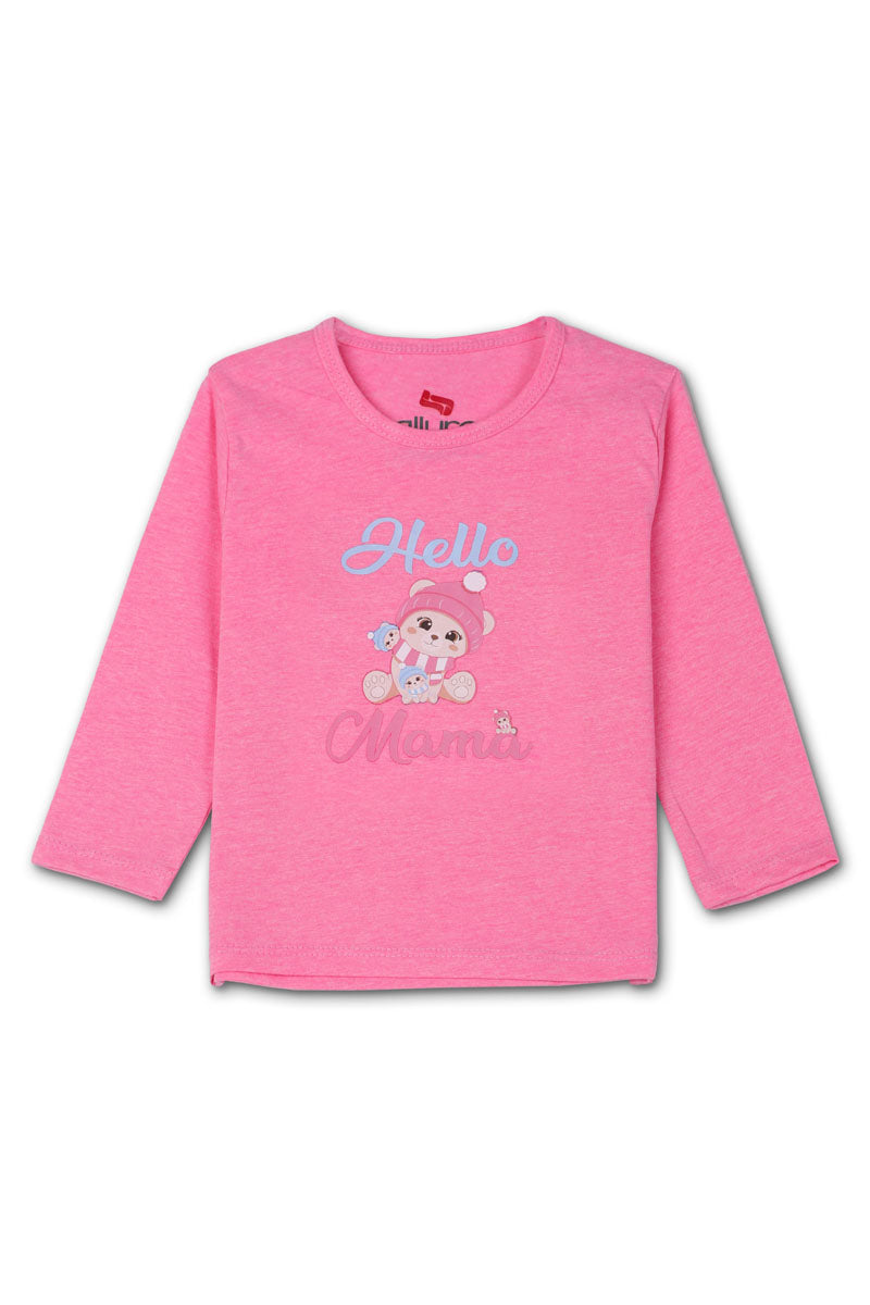 AllurePremium Full SleeveS T-Shirt Pink Mama
