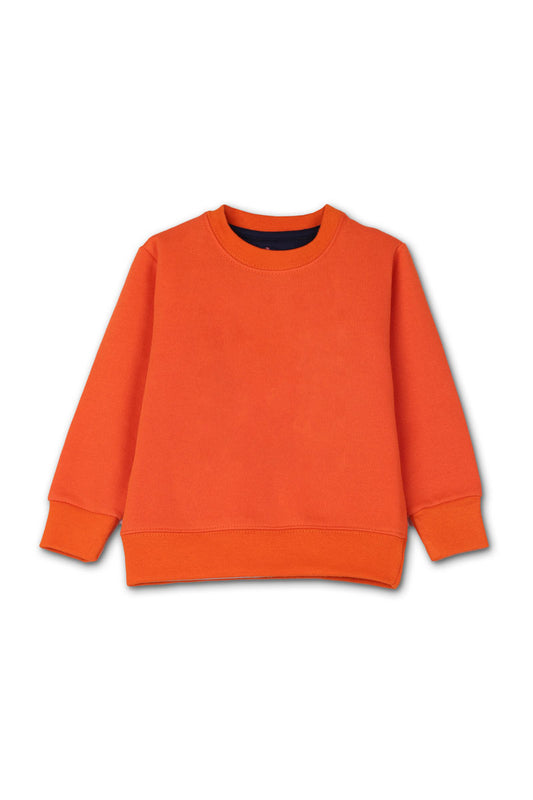 AllurePremium Plain Sweat Shirt Orange