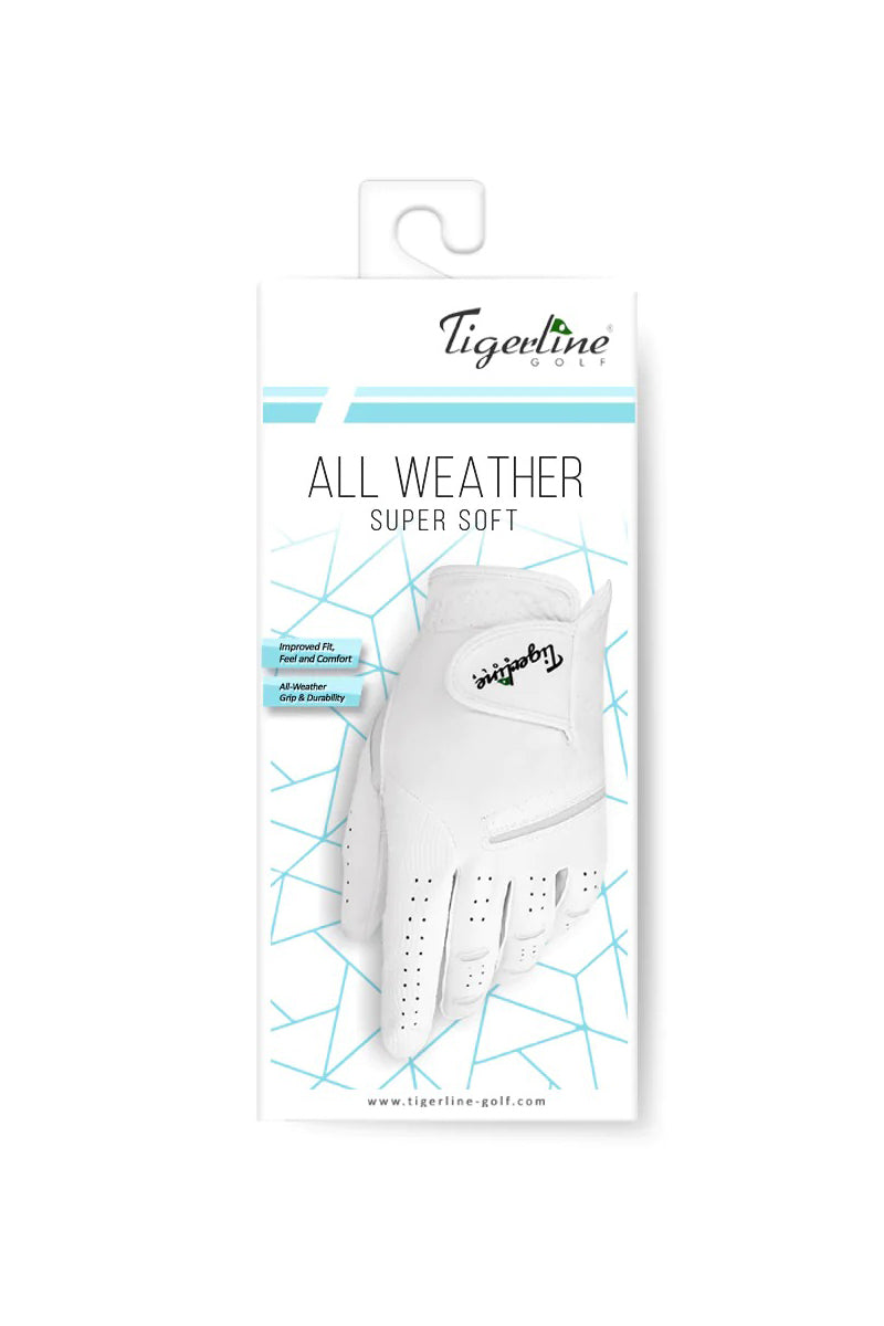 All Weather Super Soft Right Handed Golfer Glove White