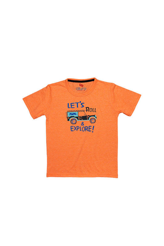 AllureP Boys T-Shirt Explore Orange