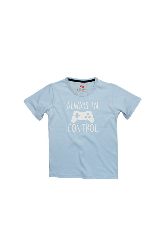 AllureP Boys T-Shirt In Control Sky Blue
