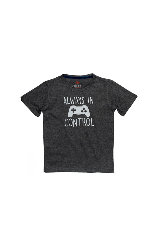 AllureP Boys T-Shirt In Control Sports Grey