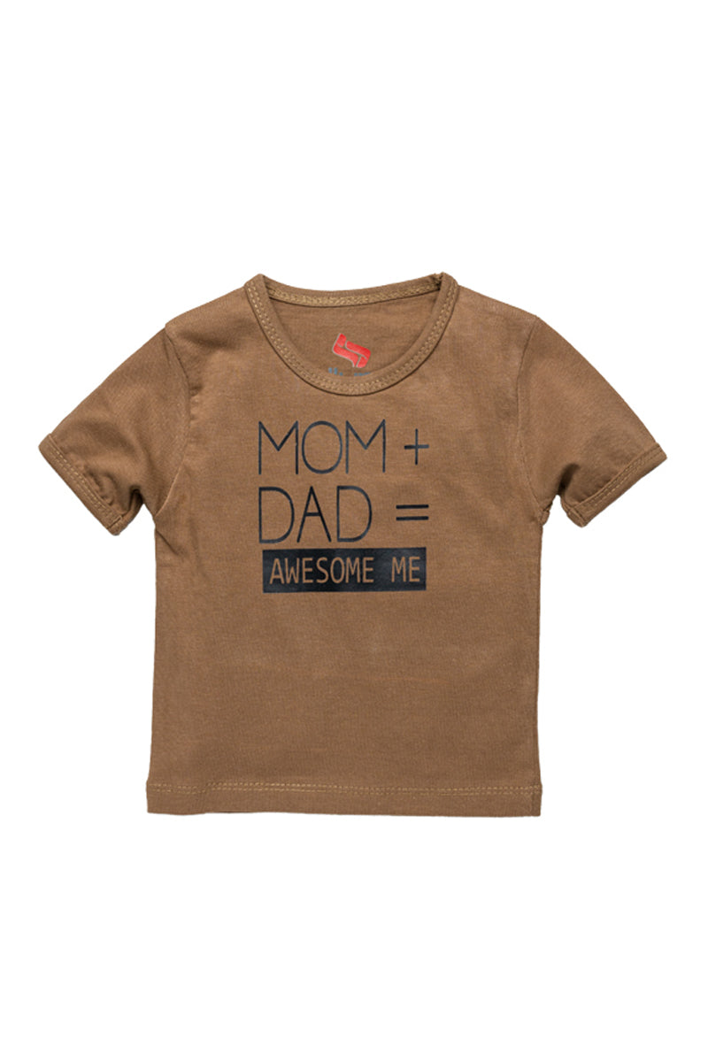 AllureP T-shirt H-S Brown Mom + Dad