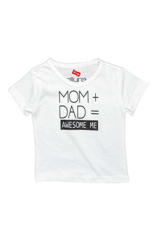 AllureP T-shirt H-S White Mom + Dad