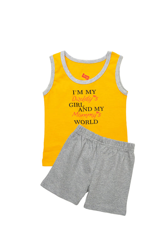 AllureP Yellow Daddy Mommy S-L Grey Shorts