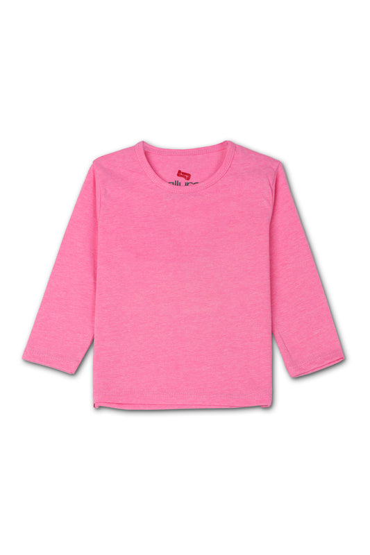 AllurePremium Full SleeveS Plain T-Shirt Pink
