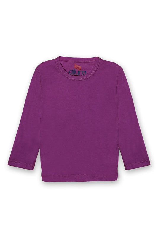 AllurePremium Full Sleeves T-Shirt Purple