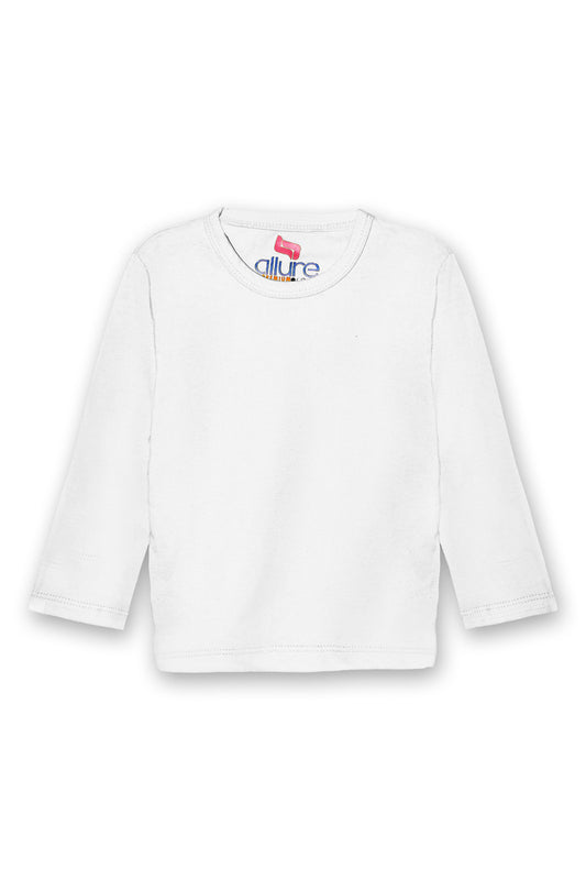 AllurePremium Full Sleeves T-Shirt White