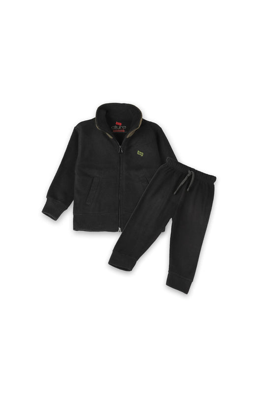 AllurePremium Puller Fleece Jacket With Trousers Black
