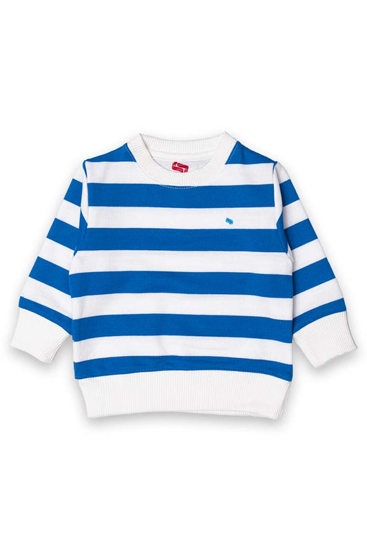 AllurePremium Sweat Shirt Blue White Stripes