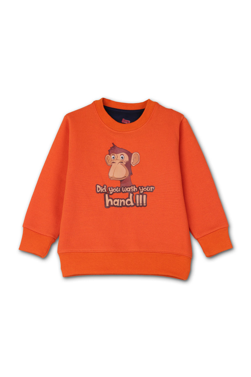 AllurePremium Sweat Shirt Orange Monkey