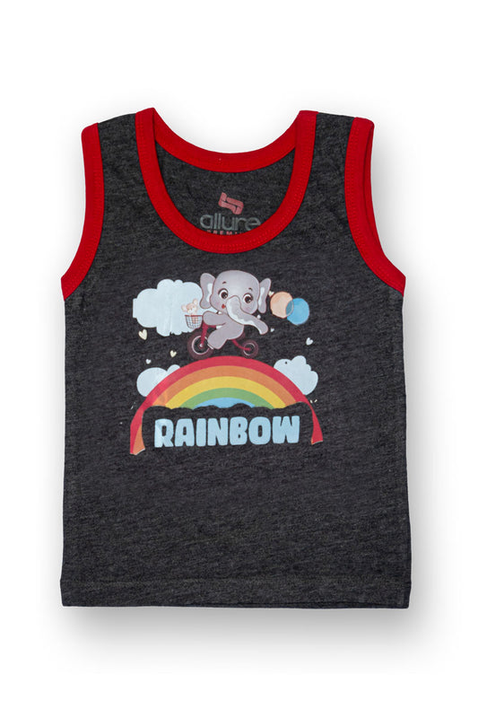 AllurePremium T-shirt S-L Rainbow Charcoal