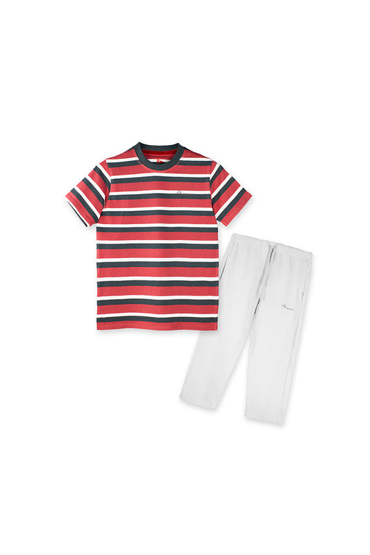 Allurepremium Boys T-Shirt RGW Striped With Pajama