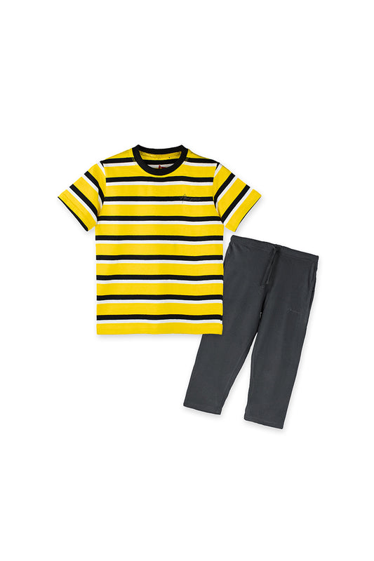 Allurepremium Boys T-Shirt YBW Striped With Pajama