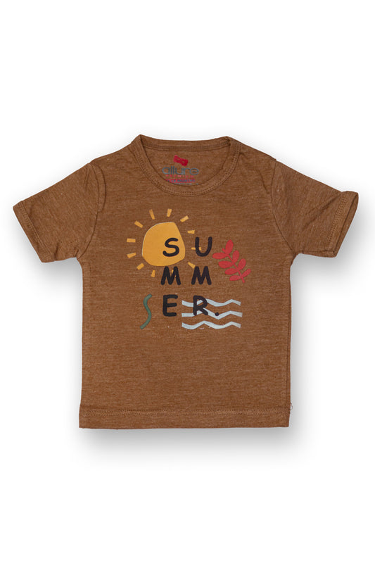 Allurepremium T-shirt H-S Brown Summer