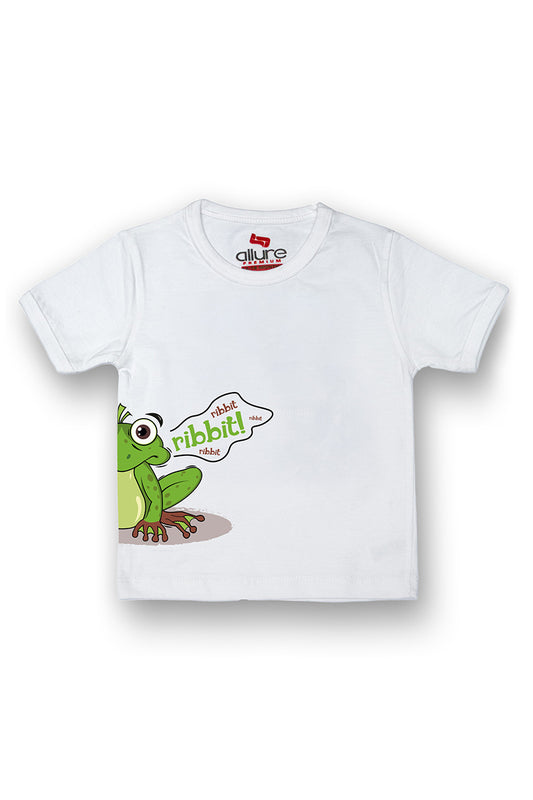 Allurepremium T-shirt H-S White Frog