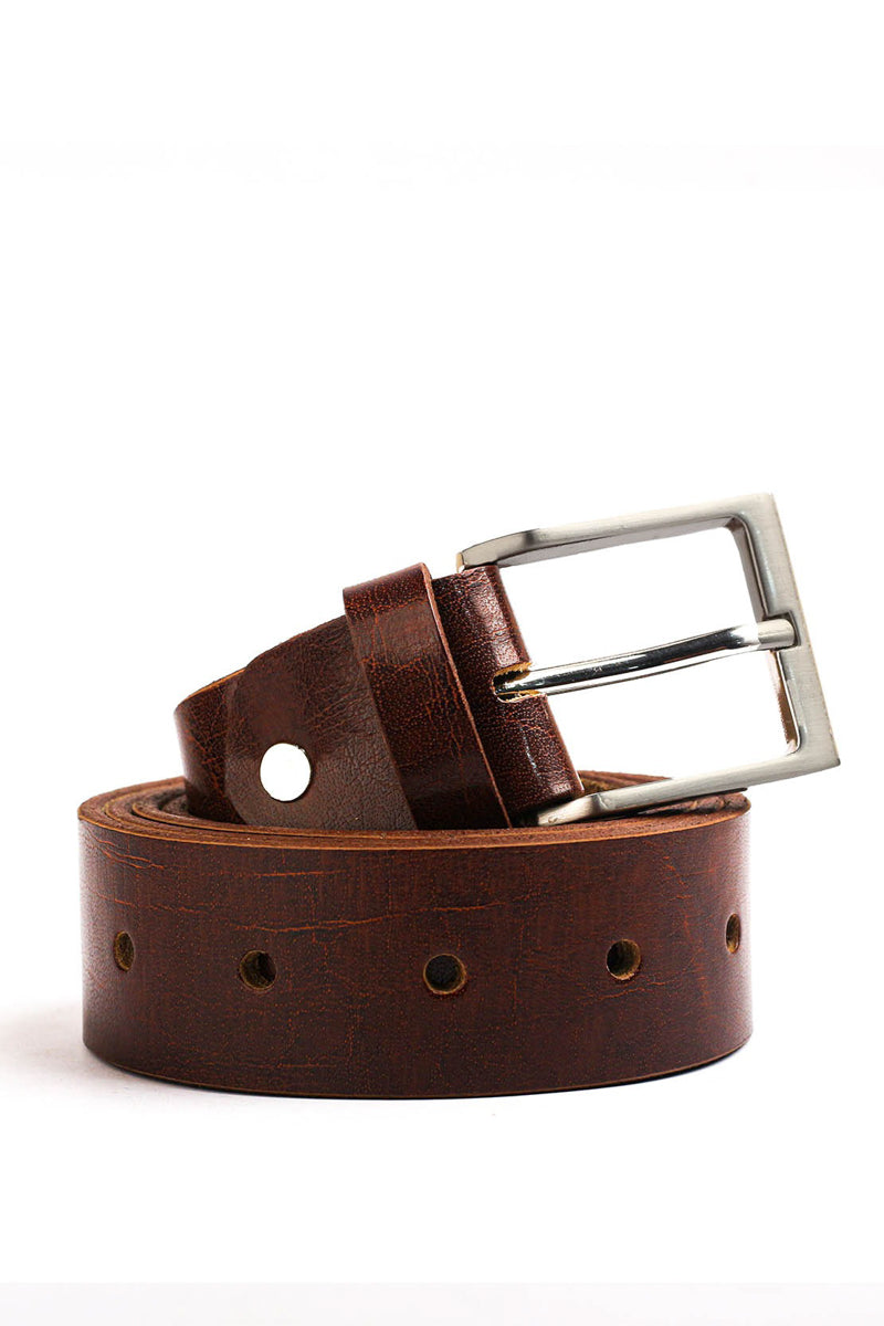 Cognac Brown Leather Belt