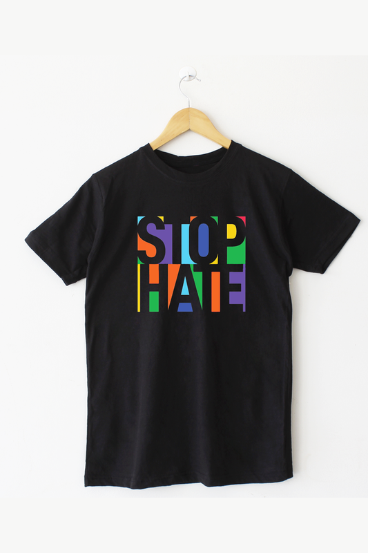 Stop Hate Black T-Shirt