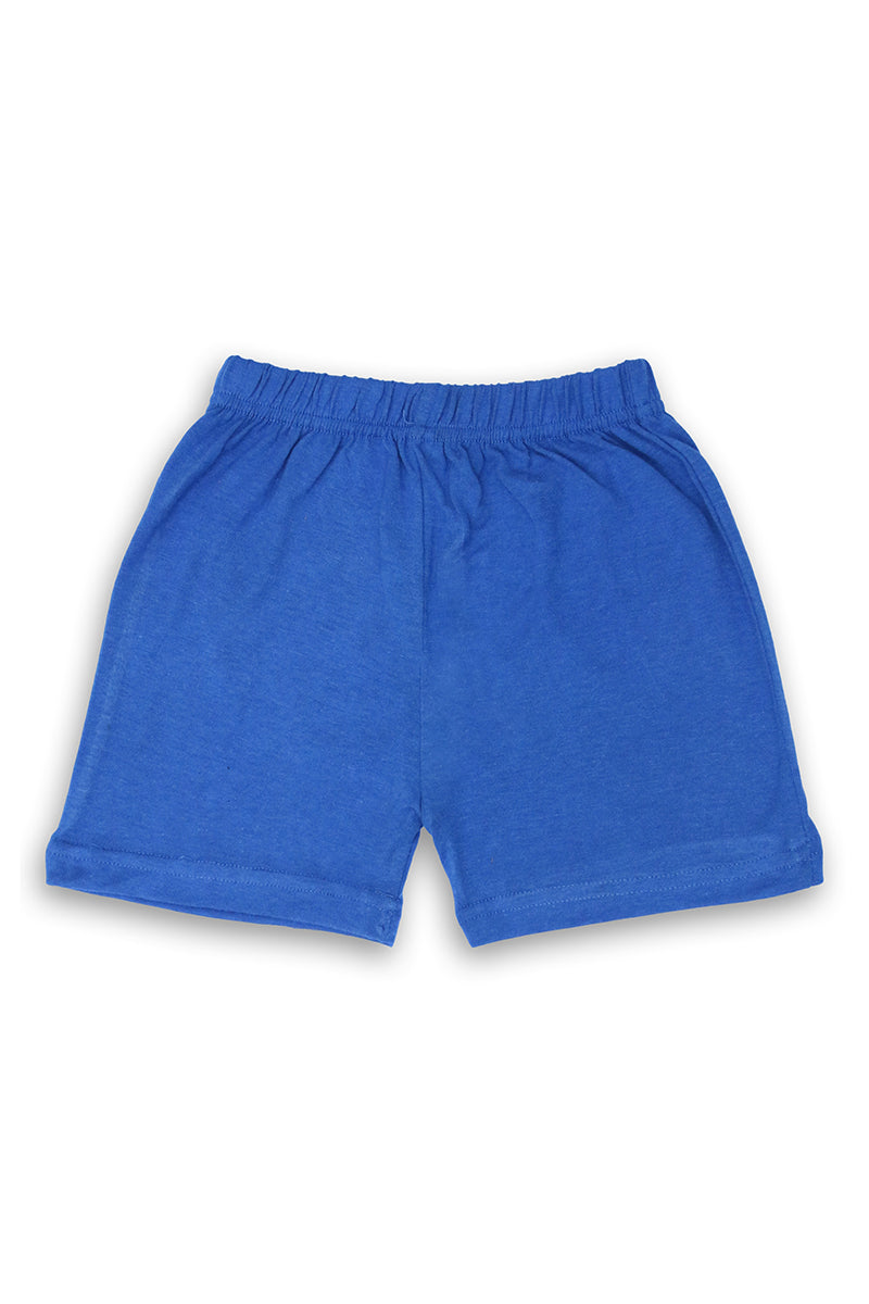 AllurePremium L Blue Plain H-S D Blue Shorts