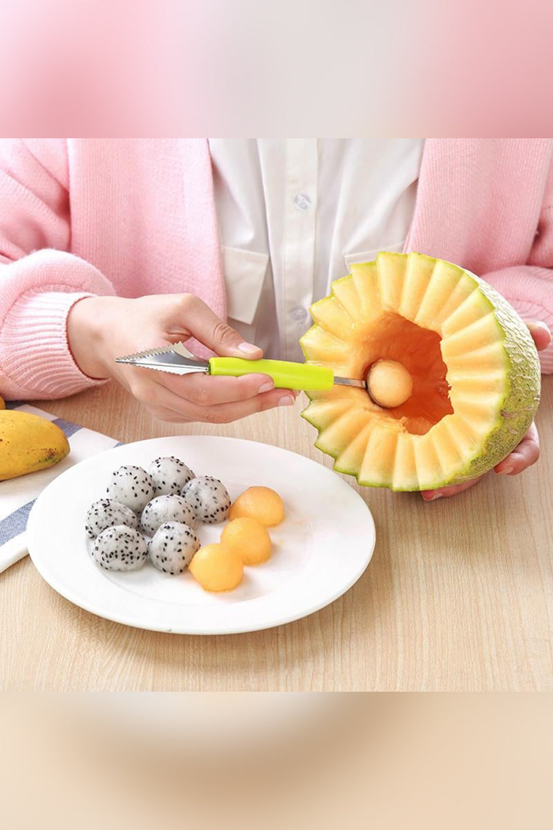 Creative Fruit Dig and Carving Tool 2 in 1
