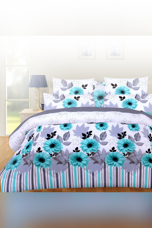 Floral Premium Cotton Double Bedsheet