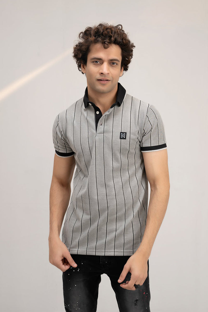 Texture Polo Shirt 5027