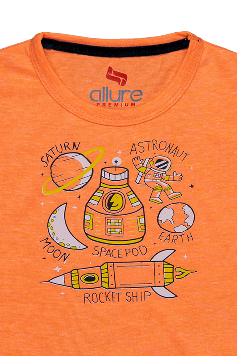 AllureP Boys T-Shirt Rocket Orange