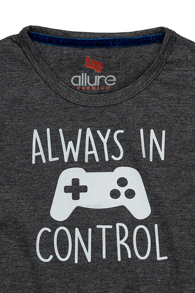 AllureP Boys T-Shirt In Control Sports Grey
