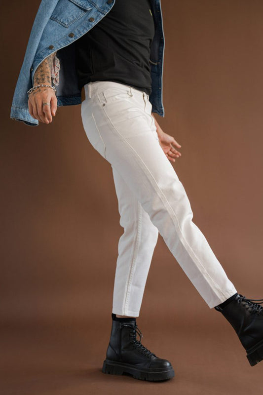 Parker Tapered Loose Cropped Jeans