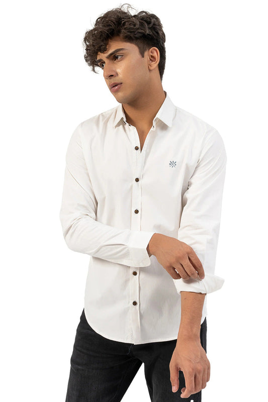Casual Shirt Regular Collar Smart Fit White - 1