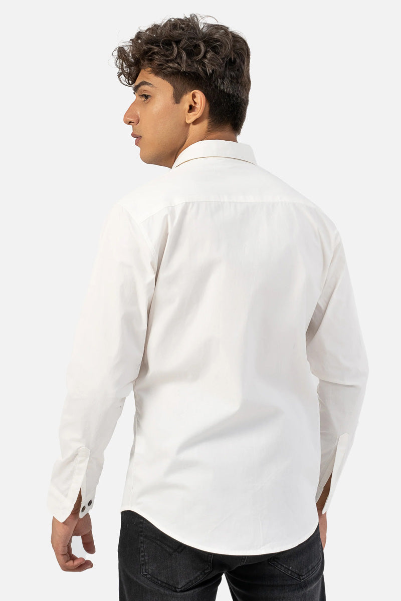 Casual Shirt Regular Collar Smart Fit White - 1