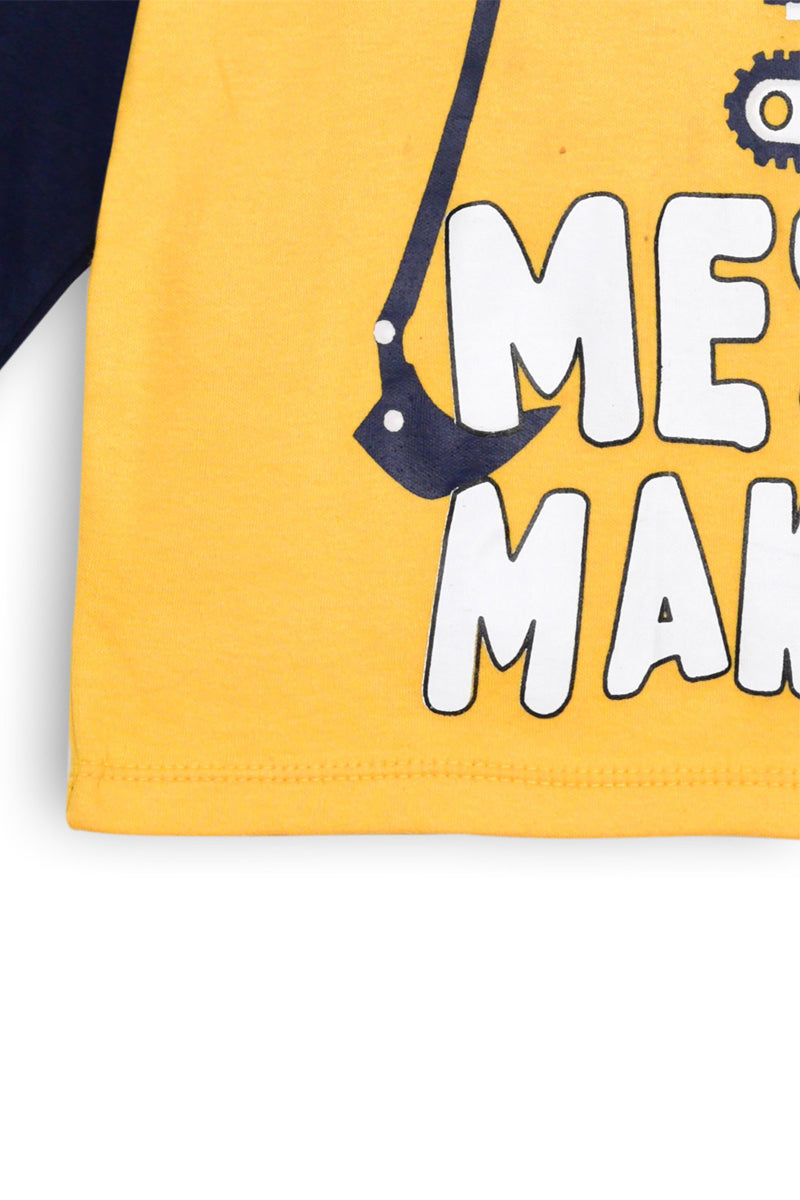 Gold T-Shirt Mess Maker Design