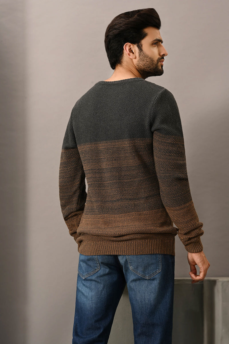 Gts-B3483 Sweater F/Slv Grey