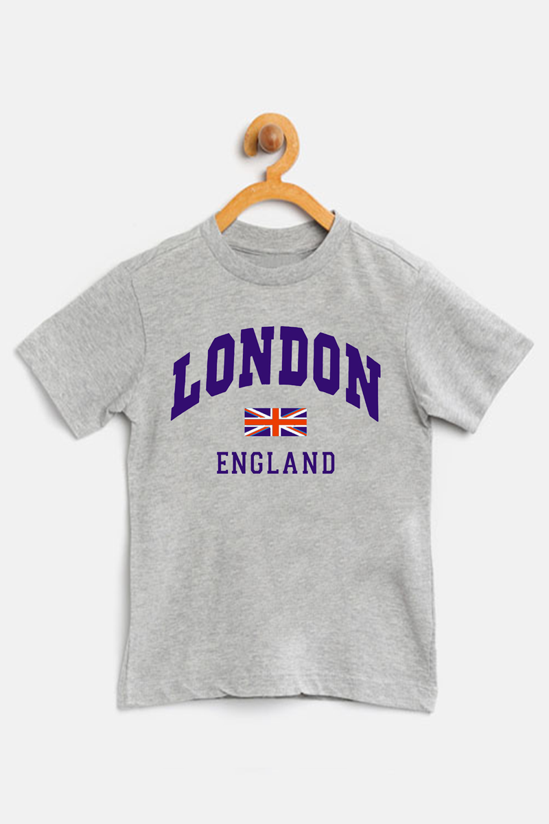 Multicolor London Printed T-Shirt For Boys