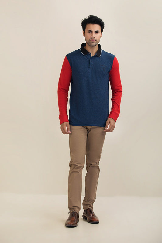 Polo Shirt With Contrast Sleeves HMKPW210020