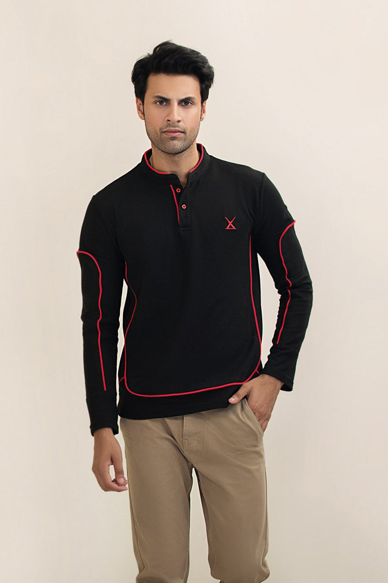 Premium Ban Polo Shirt With Contrast Pipping