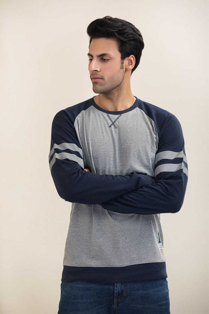 Raglan Shirt With Silk Tape On Sleeves HMKTW210006