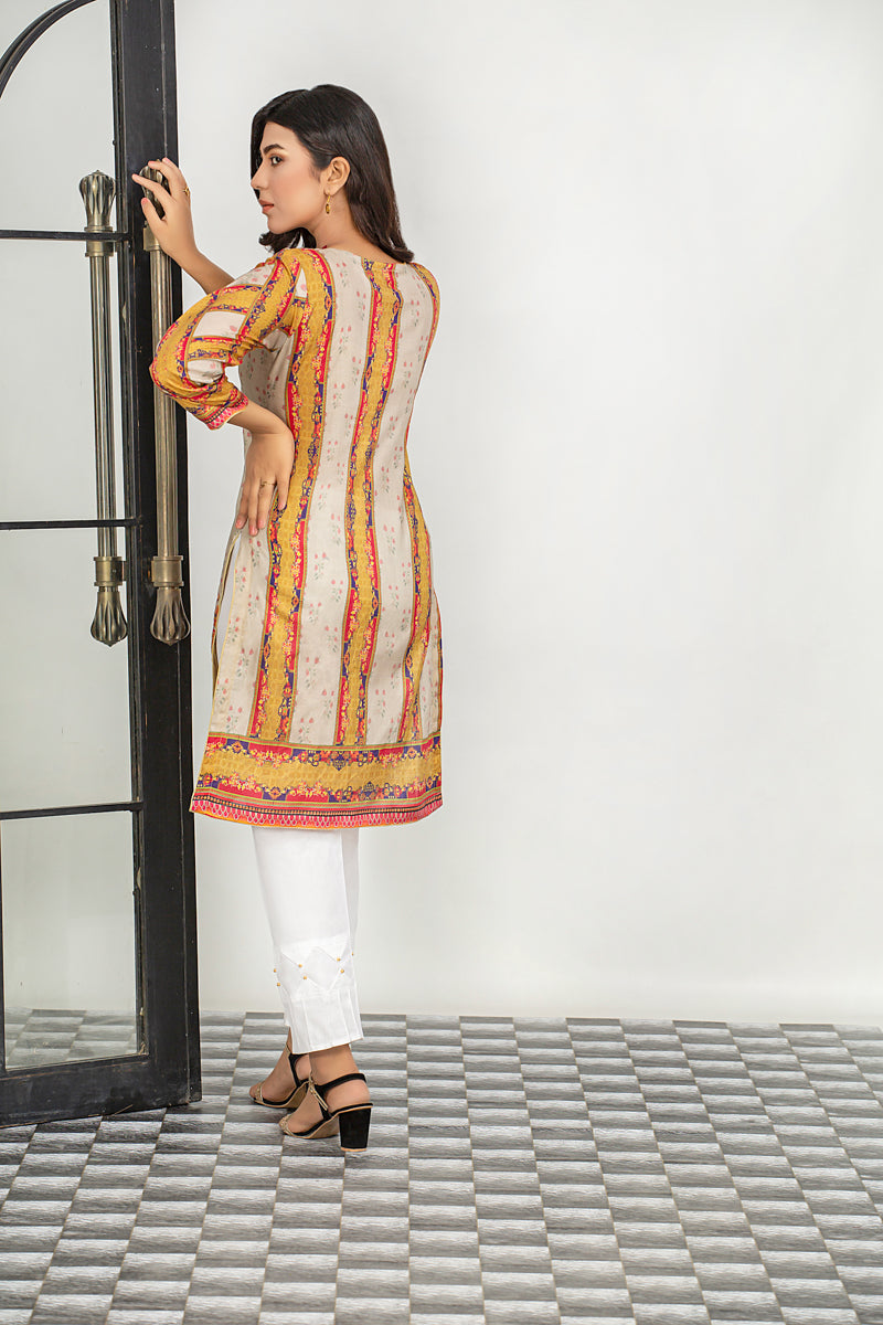 Ladies Embroidered with Digital Printed Shirt