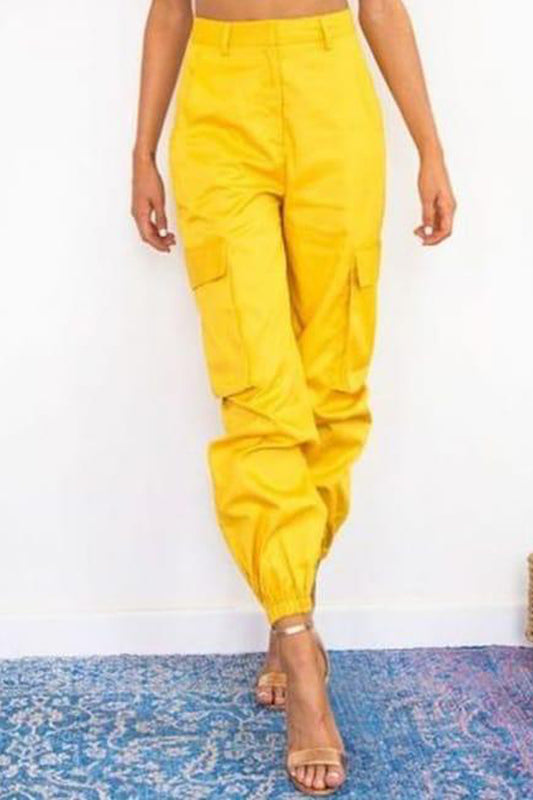 Ladies Jeans Yellow
