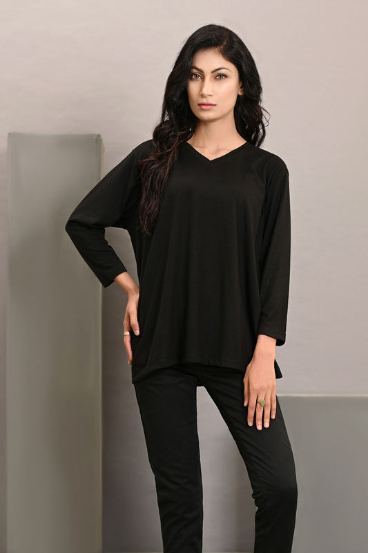 Lds-A1550 Knited Top Black