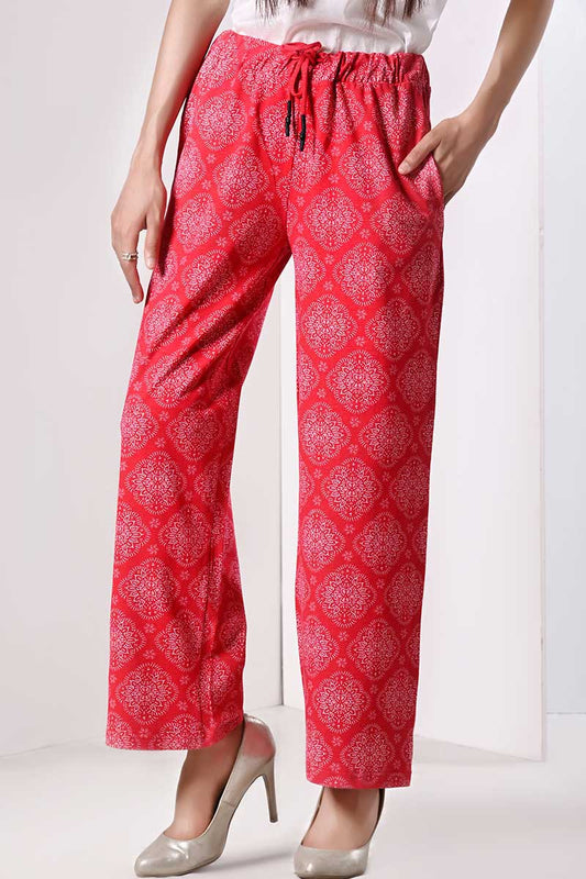 Pull On Trouser Red Lt-A-1565
