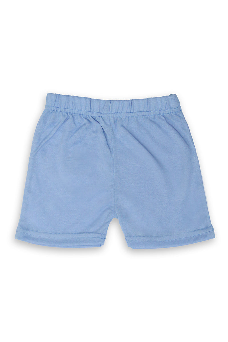 AllurePremium White Handsom H-S Blue Shorts