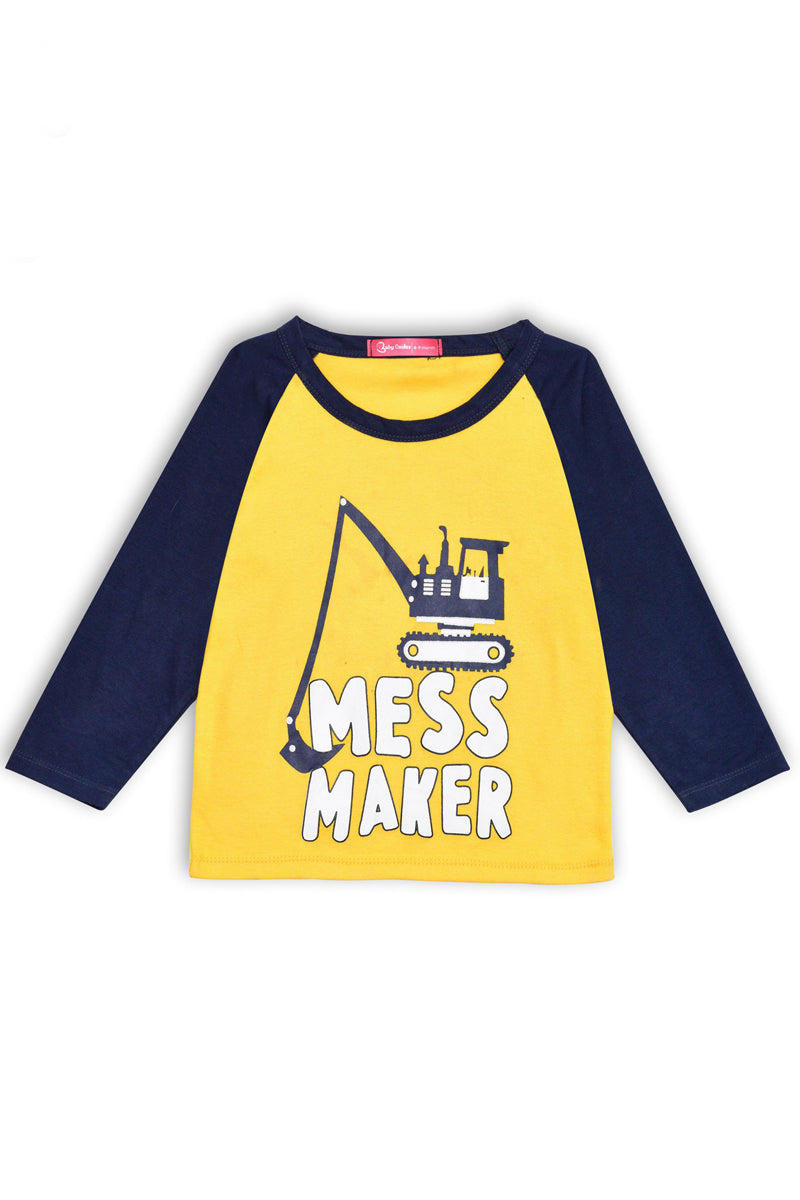 Gold T-Shirt Mess Maker Design
